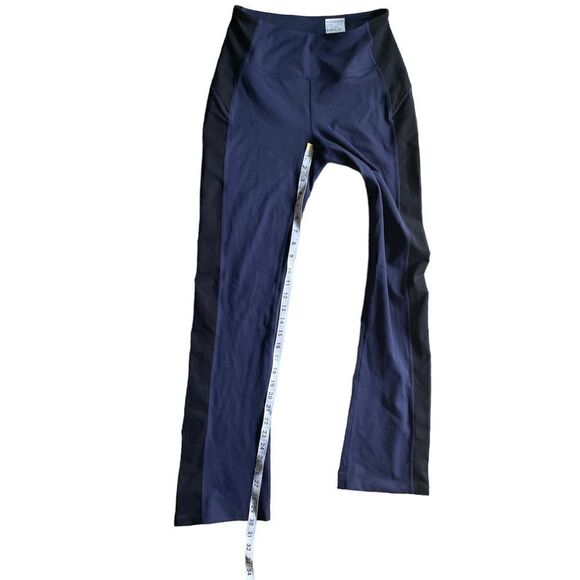 Zella Live In High Waist Mini Flare Leggings - Navy / Black Stripe - S NWOT - Picture 7 of 10